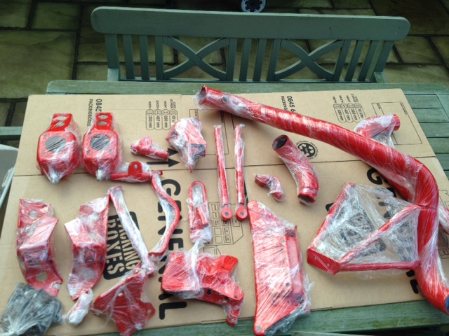 Y10 Race Car Powder coat